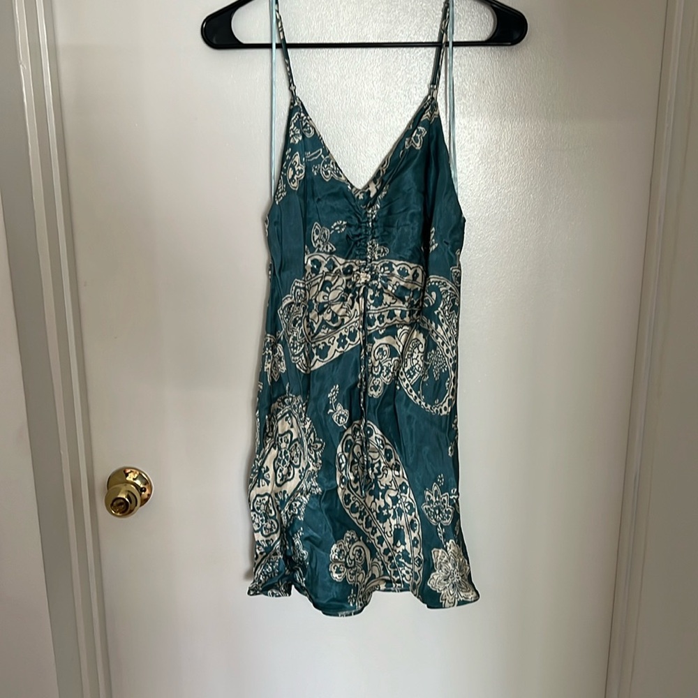Mini slip dress